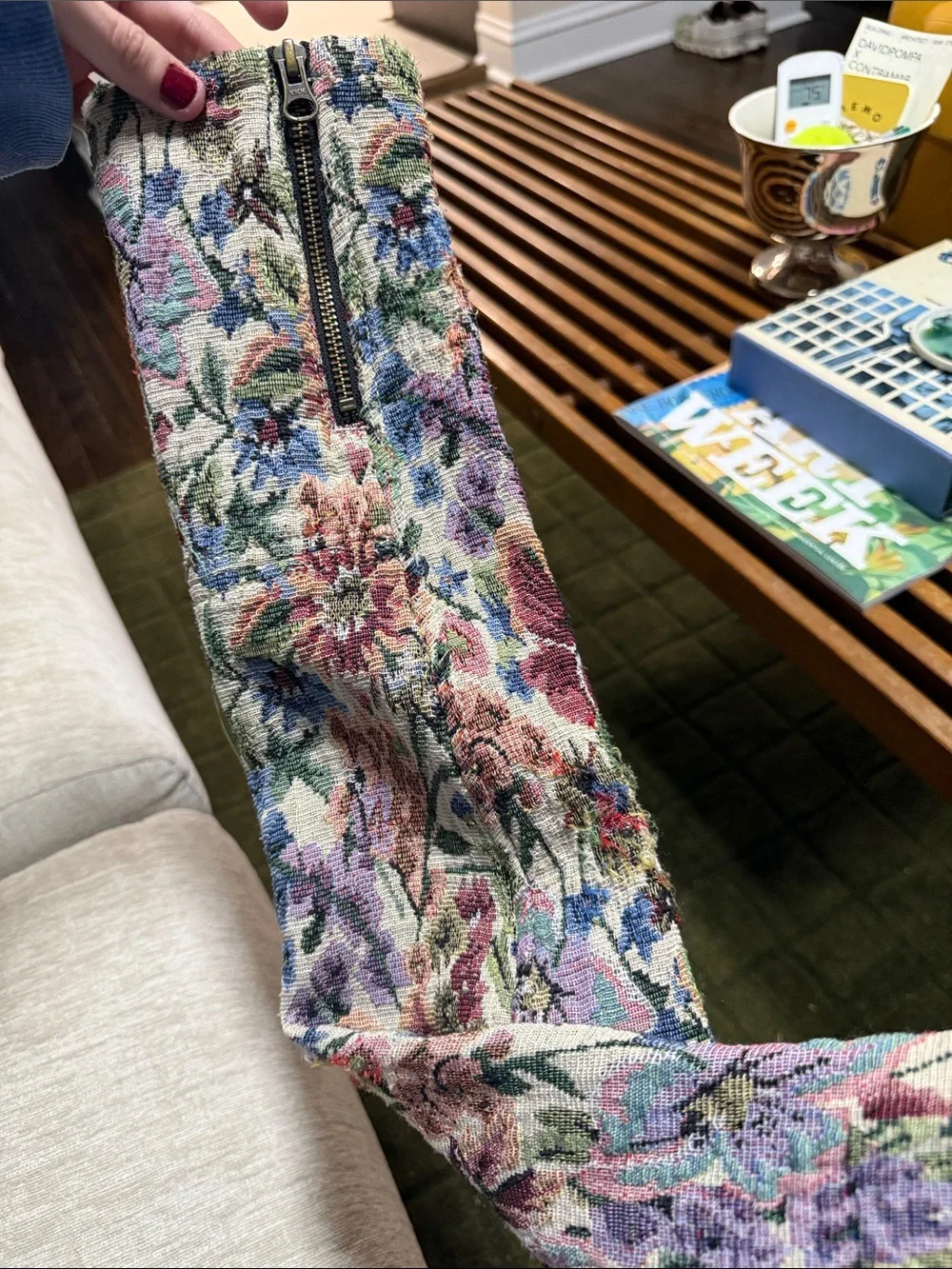 Free People Jacket sz 10 Floral Moto Style Jacket - Picture 6 of 6